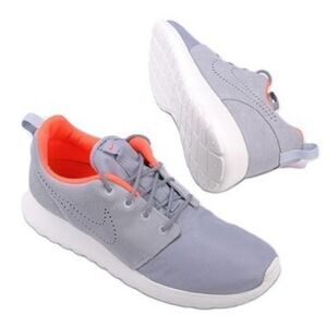 Nike Men's Gray and Orange Casual Shoes